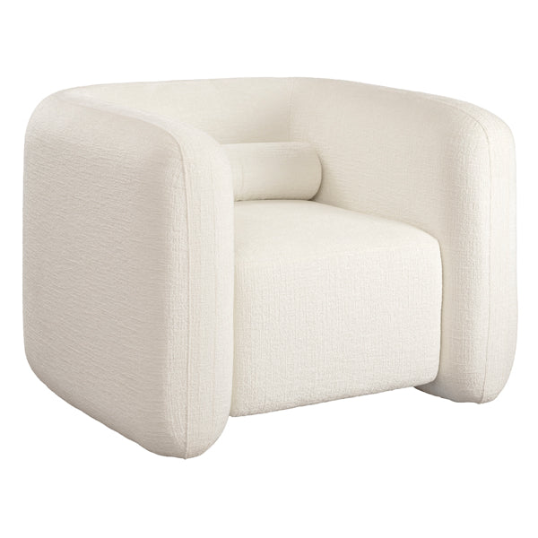 Munich Armchair – Ivory Chenille