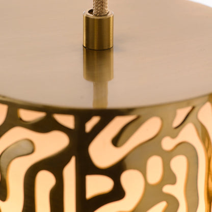 Moray Seven Light Pendant Brass