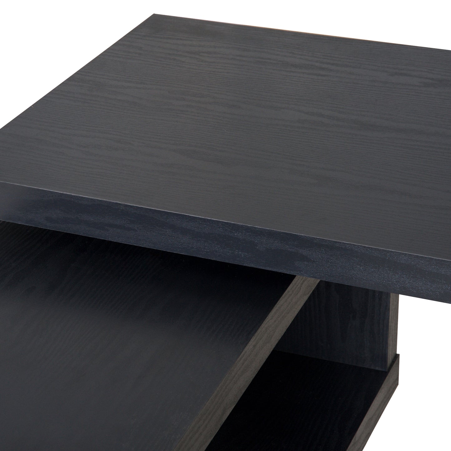 Modern Corner 360° Rotating L-Shaped Computer Desk Writing Table