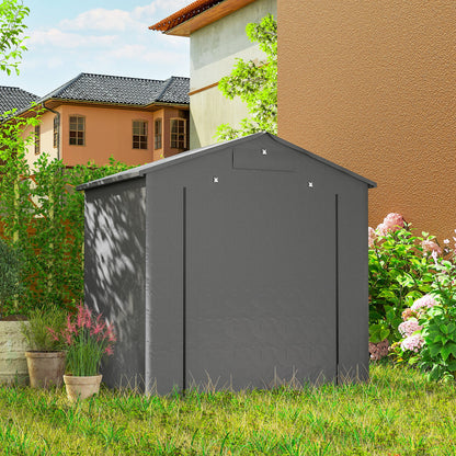 6 x 4 ft Garden Storage Shed Tent Bike Tent, Dark Grey