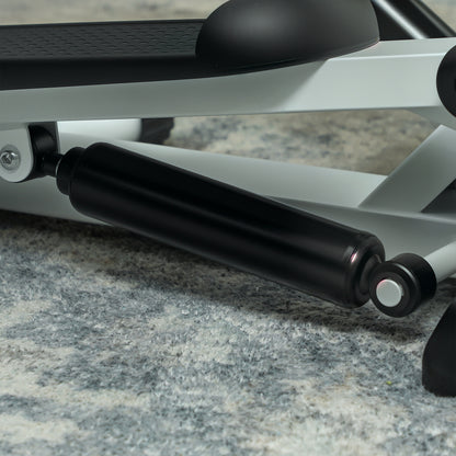 Mini Stepper Machine with LCD Monitor, Non-Slip Pedals, White