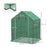 Greenhouse Cover Replacement Walk-in PE Hot House Cover with Roll-up Door and Windows, 140 x 143 x 190cm, Green