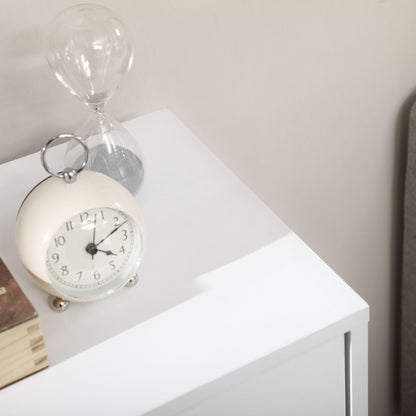 Freestanding Bathroom Cabinet with 4 Drawers and Door Cupboard White