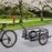 Bike Cargo Trailer Bicycle Cargo Storage Cart w/ Hitch Cycling Camping Luggage Storage Carrier Transport Steel Black