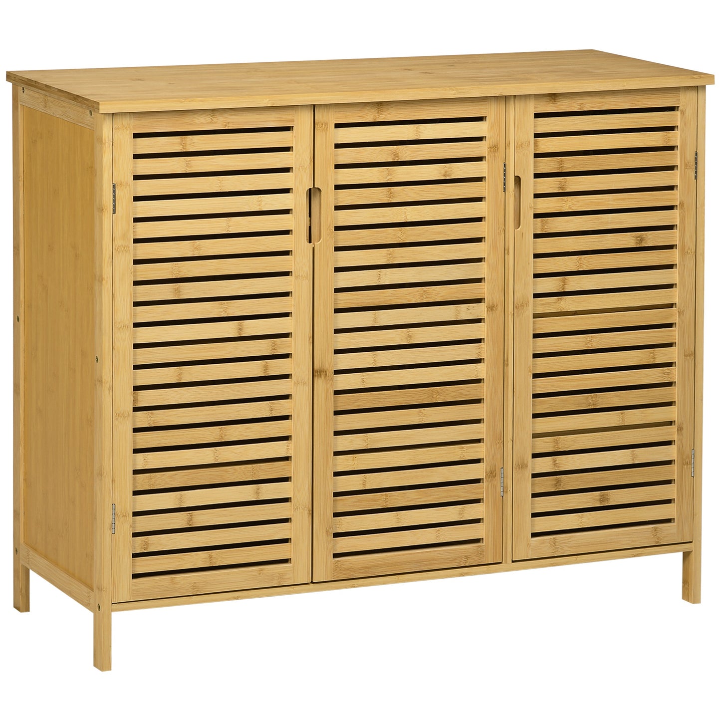 Rustic Shoe Cabinet, Shoe Storage Cabinet for 16 pairs of shoes