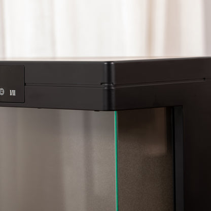 Electric Fireplace Heater, Freestanding 750W/1500W Fireplace, w/ LED Screen, Remote included Quiet Heater Ideal for 25m¬≤ Indoor Use, Black