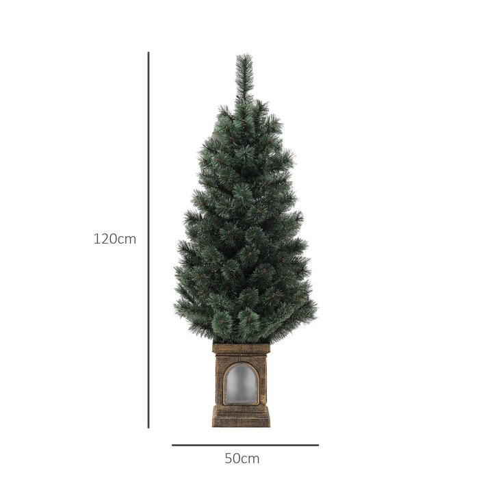 4ft Artificial Christmas Tree with 80 Warm White LED Lights Remote