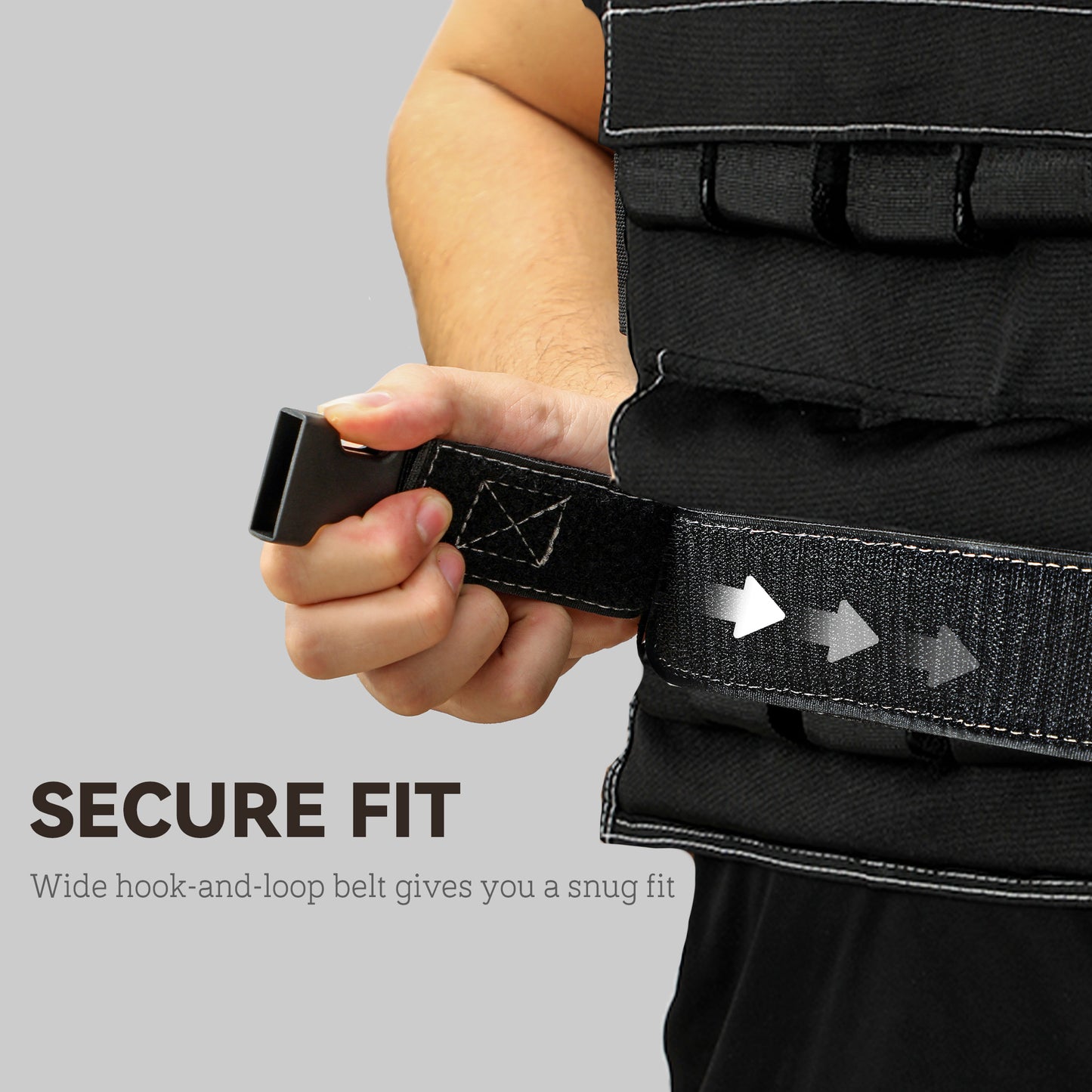 20KG Adjustable Weighted Vest with 20 Metal Weights, Running Weight Vest