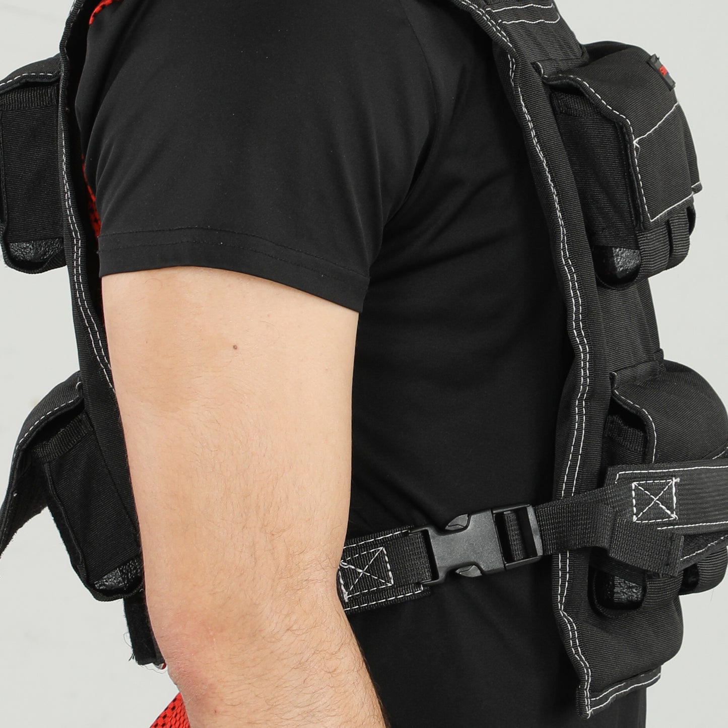 20KG Adjustable Weighted Vest with 20 Metal Weights, Running Weight Vest