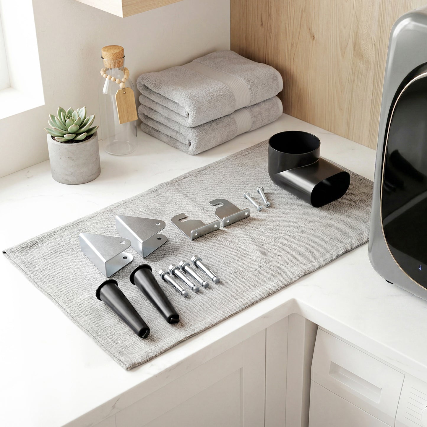 2.5kg 800W Vented Tumble Dryer with Stainless Steel Tub, Silver Tone