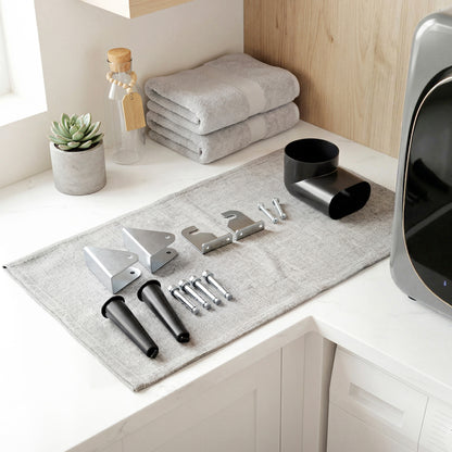 2.5kg 800W Vented Tumble Dryer with Stainless Steel Tub, Silver Tone