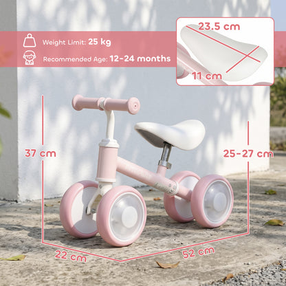 Baby Balance Bike for 1-2 Years Old, Light-up Toddler Balance Bike