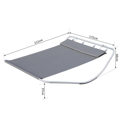 Outdoor Double Rocking Bed Hammock-Grey