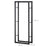 Metal Firewood Log Holder Tall Firewood Rack Indoor Outdoor Fireplace Wood Storage Shelf, Black, 60Wx25Dx150Hcm