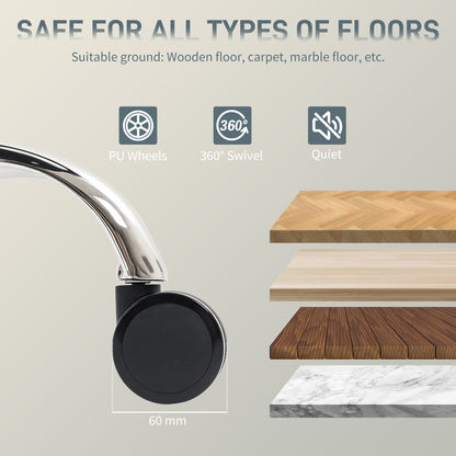 Office Chair 180kg, High Back Desk Chair with Spring Cushion, Grey