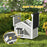 Wooden Dog House with Openable Roof, Removable Floor, Light Grey