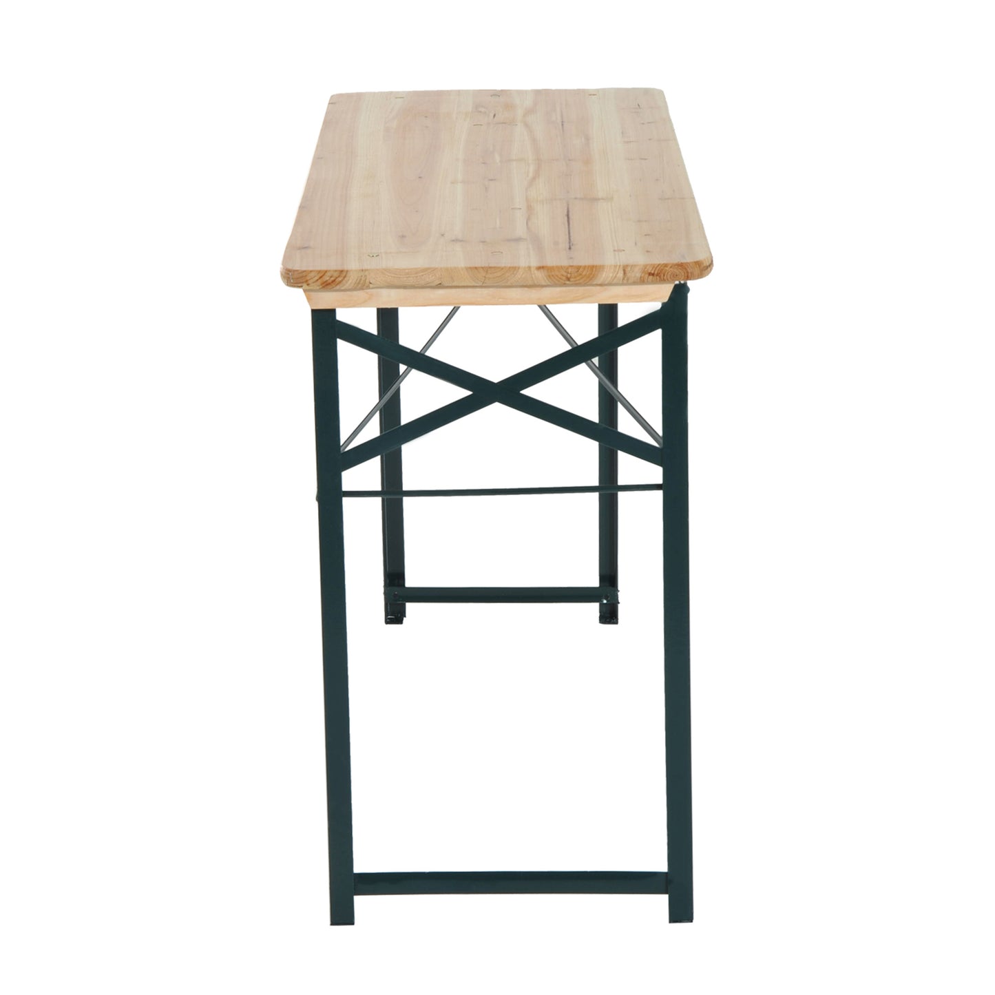 3PC Wooden Garden Picnic Set Patio Dining Table Bench Chair Party