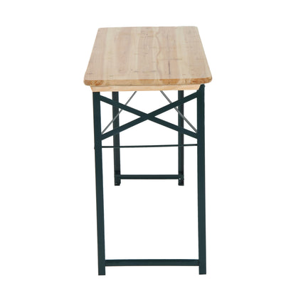 3PC Wooden Garden Picnic Set Patio Dining Table Bench Chair Party