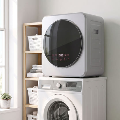 800W Compact Dryer Machine, 4 kg Small Vented Tumble Dryer, Silver
