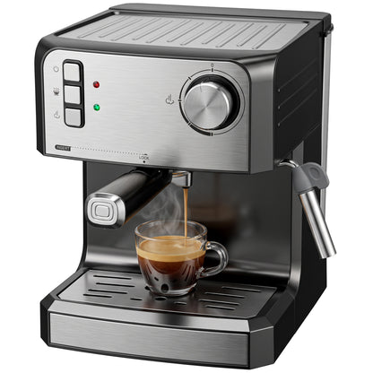 Espresso Machine, 20-Bar, 1.6 L Tank, Black