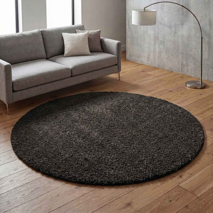 Ainsley Modern Plain Living Room Shaggy Area Rug