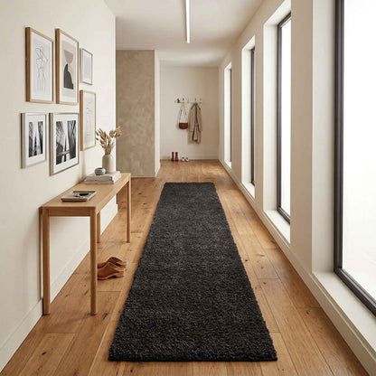 Ainsley Modern Plain Living Room Shaggy Area Rug