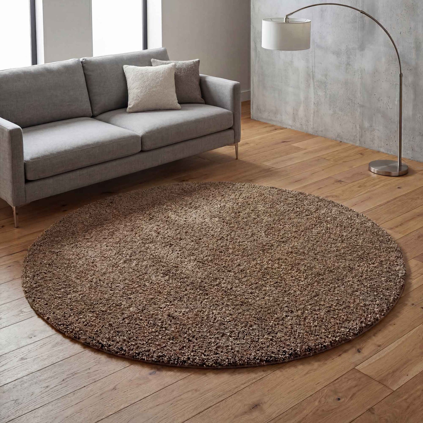 Ainsley Modern Plain Living Room Shaggy Area Rug