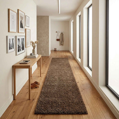 Ainsley Modern Plain Living Room Shaggy Area Rug