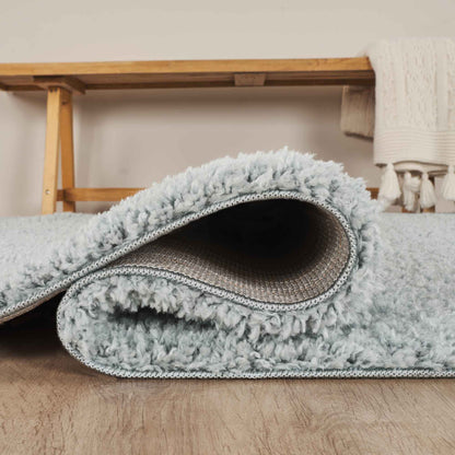 Ainsley Modern Plain Living Room Shaggy Area Rug - 13 Colours Available