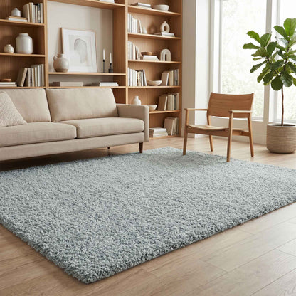 Ainsley Modern Plain Living Room Shaggy Area Rug