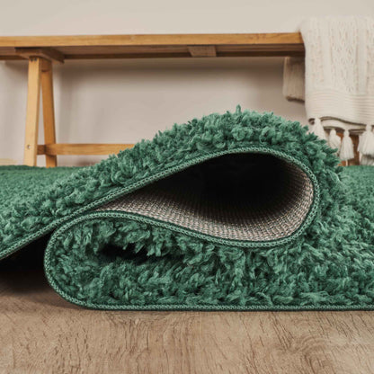 Ainsley Modern Plain Living Room Shaggy Area Rug - 13 Colours Available