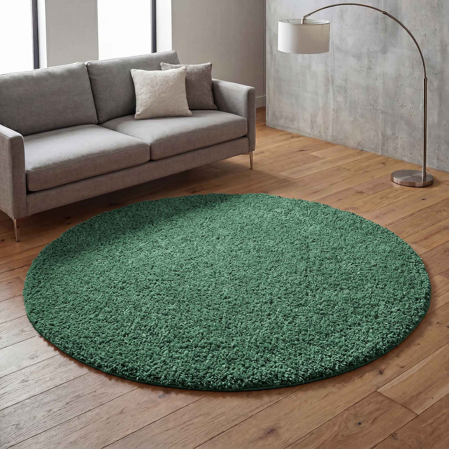 Ainsley Modern Plain Living Room Shaggy Area Rug