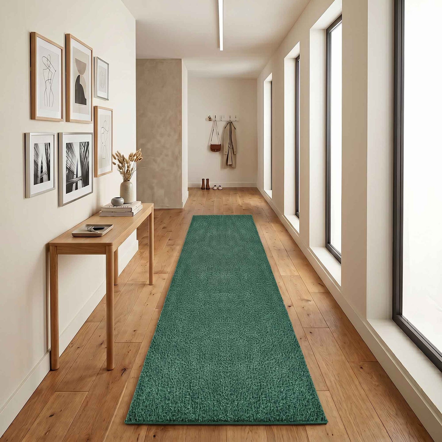 Ainsley Modern Plain Living Room Shaggy Area Rug