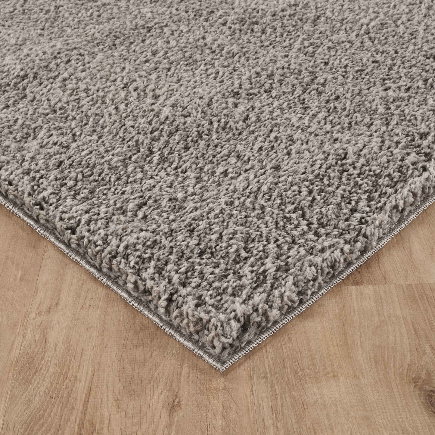 Ainsley Modern Plain Living Room Shaggy Area Rug - 13 Colours Available