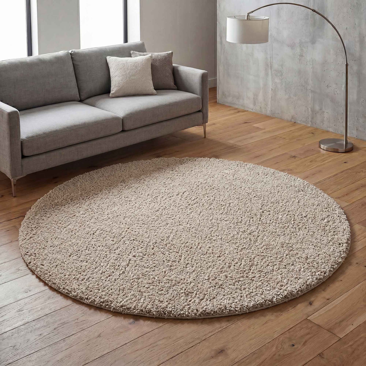 Ainsley Modern Plain Living Room Shaggy Area Rug