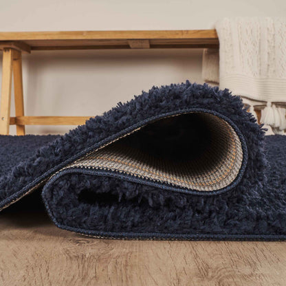 Ainsley Modern Plain Living Room Shaggy Area Rug - 13 Colours Available