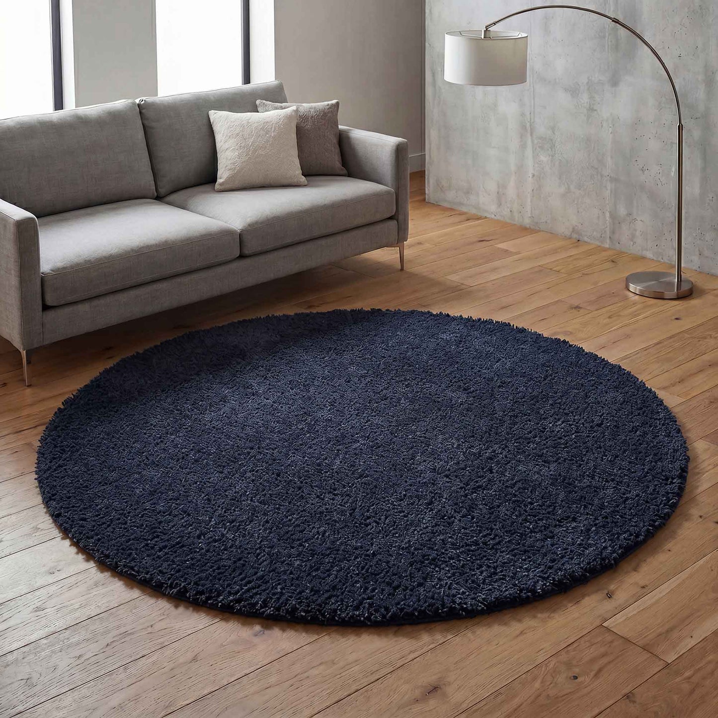 Ainsley Modern Plain Living Room Shaggy Area Rug