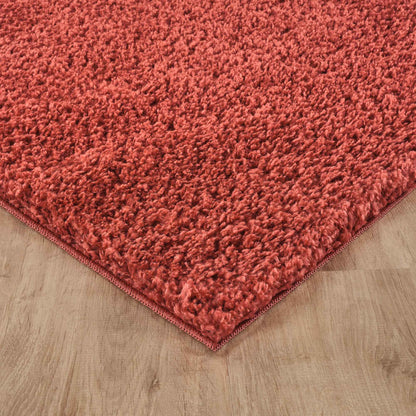 Ainsley Modern Plain Living Room Shaggy Area Rug - 13 Colours Available