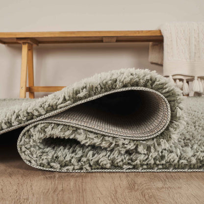 Ainsley Modern Plain Living Room Shaggy Area Rug - 13 Colours Available