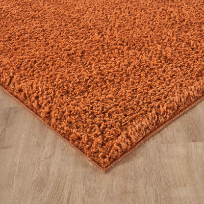 Ainsley Modern Plain Living Room Shaggy Area Rug - 13 Colours Available