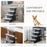 Pet Stairs with 4-step Stair, Scratching Posts, Platforms, Toy Ball