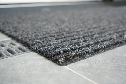 Trapper Non Slip Coir Style Heavy Duty Rubber Back Door Mats
