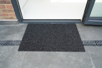 Trapper Non Slip Coir Style Heavy Duty Rubber Back Door Mats