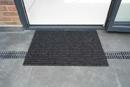 Trapper Non Slip Coir Style Heavy Duty Rubber Back Door Mats - 3 Colours Available