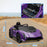 12V Lamborghini Autentica Licensed Ride on Car with Butterfly Doors, Battery Powered Kids Electric Car with Remote Control, 4 Suspension Wheels, Soft Start, LED Lights, Music, Horn, Purple