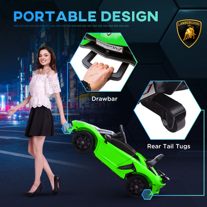Lamborghini Aventador Licensed 12V Kids Electric Ride On Car - Green