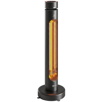 2000 W Electric Infrared Patio Heater with Oscillation, Black