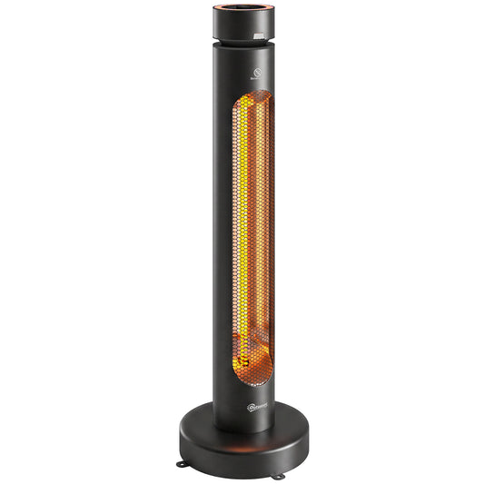 2000 W Electric Infrared Patio Heater with Oscillation, Black