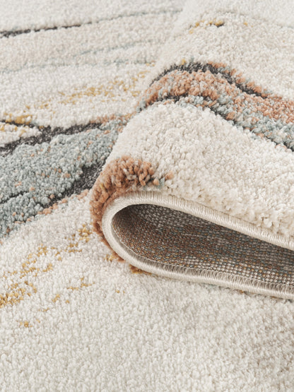 Essence Living Room Area Rug Oragnic Abstract Design Contemporary Hallway Rug - 4 Colours Available