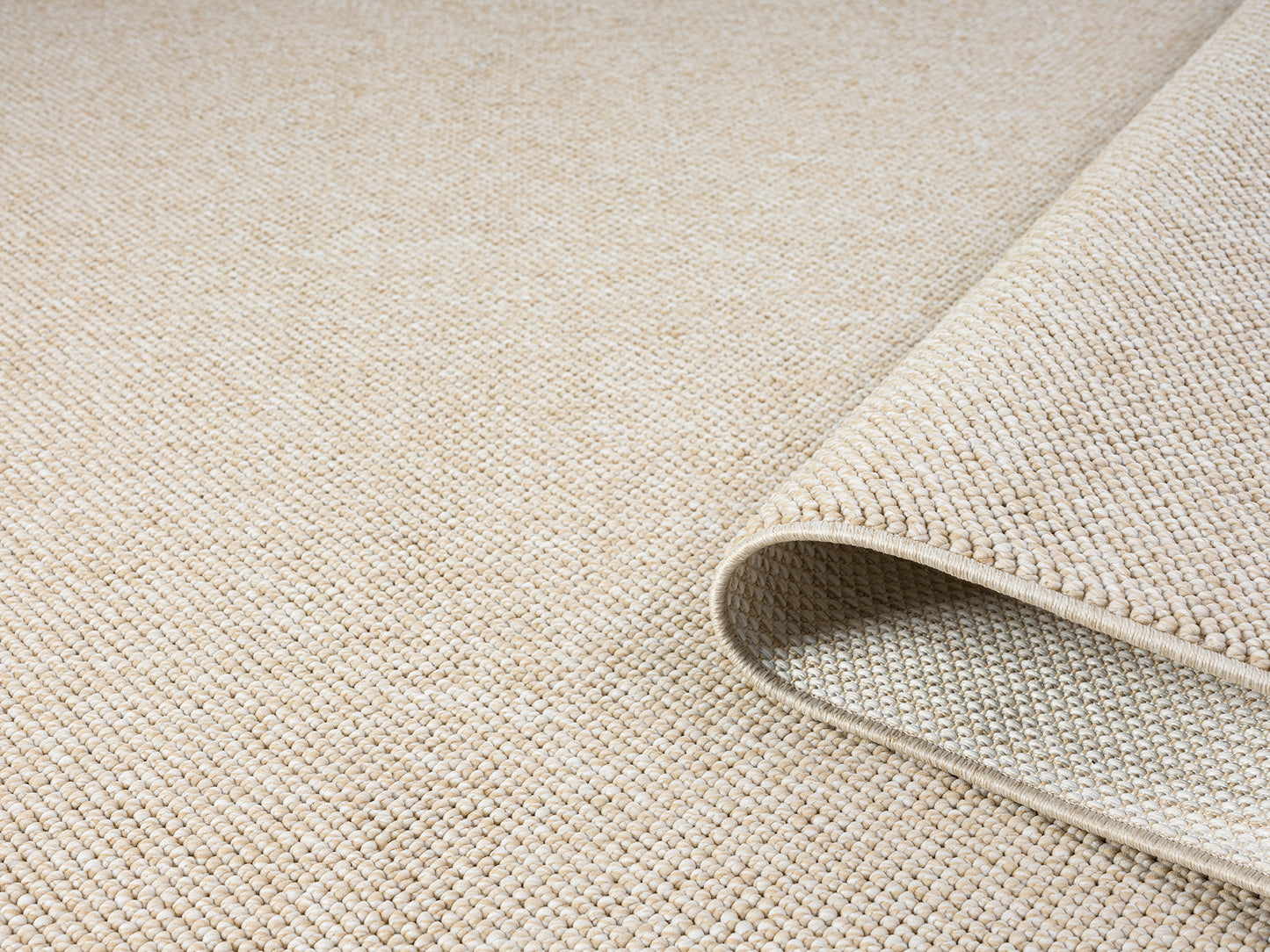 Avior Washable Plain Living Room Area Rug - Loop Pile Pebble Design